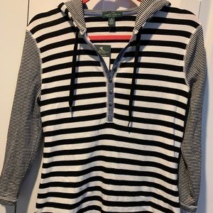 Ralph Lauren Stripe Hooded Top